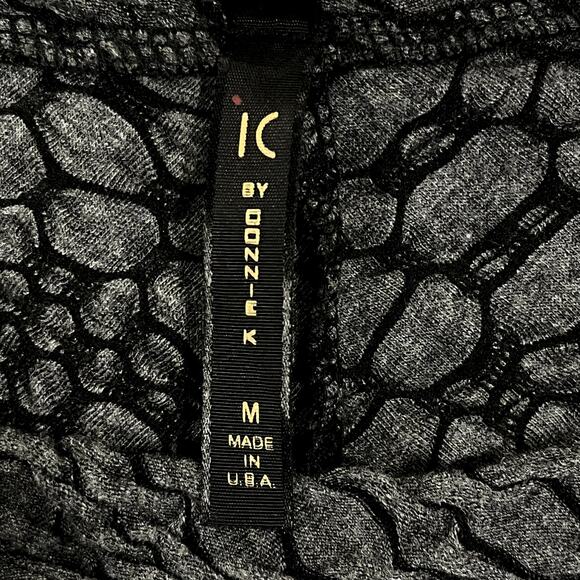 IC By Connie K Shirt Gray Swing Flowy Tunic Top Long Sleeve Womens Size Medium - Picture 7 of 9